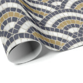 Romanisches Mosaikmuster Geschenkpapier (Rolleneckpunkt)