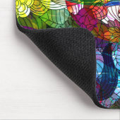 Romanisches Retro-Blume-Design Mousepad (Ecke)