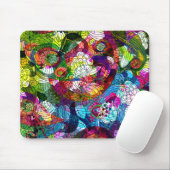 Romanisches Retro-Blume-Design Mousepad (Mit Mouse)