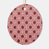 romanisches, traditionelles, ethnisches Kostümmoti Keramikornament (Links)