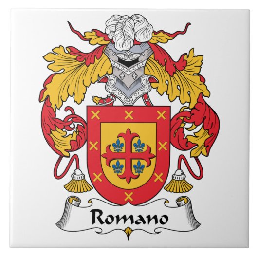 Romano-Familienwappen Fliese (Vorderseite)