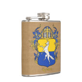 Romano Heraldischer Schild mit Helm und Mantle Flachmann (Rechts)