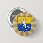 Romano Historischer Schild über Golden Sunburst Button (Vorne & Hinten)