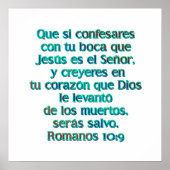 Romanos 10:9 poster (Vorne)