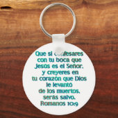 Romanos 10:9 schlüsselanhänger (Vorderseite)