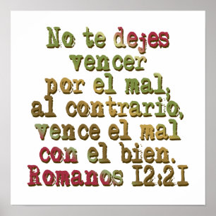Romanos 12:21 poster