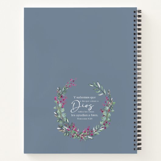 Romanos 8 Notebook Notizblock (Rückseite)