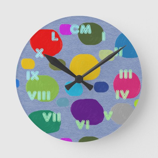 ROMANOS NUMEROS RELOJ RUNDE WANDUHR (Vorderseite)