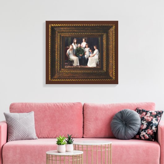 Romanov Canvas Print Leinwanddruck (Insitu (Wohnzimmer))