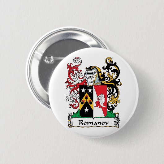 Romanov-Familienwappen Button (Vorne & Hinten)