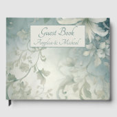 Romanric Goth Weiße Tapete Personalisiert Gästebuch (Vorderseite)