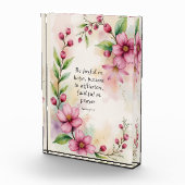 Romans 12:12 Custom Bible Verse Fotoblock (Rechts)