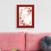 Romans 12:12 Custom Bible Verse Leinwanddruck (Insitu (Wohnzimmer))