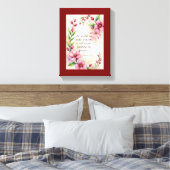 Romans 12:12 Custom Bible Verse Leinwanddruck (Insitu (Schlafzimmer))
