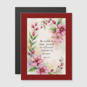 Romans 12:12 Custom Bible Verse Magnetkarte (Vorne/Hinten)