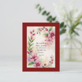 Romans 12:12 Custom Bible Verse Postkarte (Stehend Vorderseite)