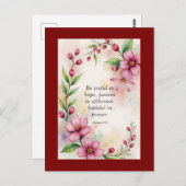 Romans 12:12 Custom Bible Verse Postkarte (Vorne/Hinten)