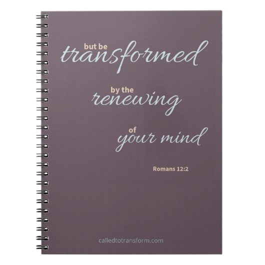 Romans 12:2 Notebook Notizblock (Vorderseite)