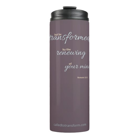 Romans 12:2 Tumbler Thermosbecher (Vorderseite)