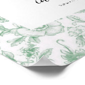 Romans 15:13 Arch Green Chinoiserie Bible Verse Poster (Ecke)