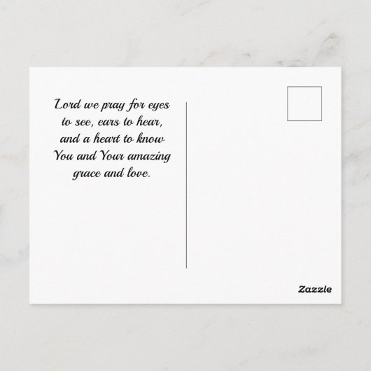 Romans 15:13 God of Hope White Flowers Postkarte (Rückseite)