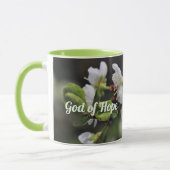 Romans 15:13 God of Hope White Flowers Tasse (Links)