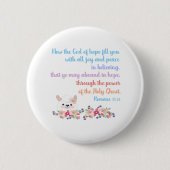 Romans 15 Bible Verse Design Button (Vorderseite)