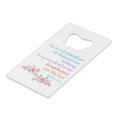 Romans 15 Bible Verse Design Geldbeutel Flaschenöffner (Vorderseite Schrägansicht)