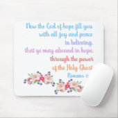 Romans 15 Bible Verse Design Mousepad (Mit Mouse)