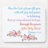 Romans 15 Bible Verse Design Mousepad (Vorne)