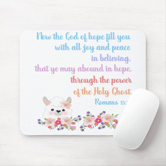 Romans 15 Bible Verse Design Mousepad (Mit Mouse)