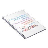 Romans 15 Bible Verse Design Notizblock (Rechte Seite)