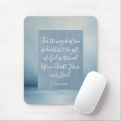 Romans 6:23 Bible Verse Image Spiral Notebook Mousepad (Mit Mouse)