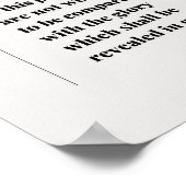 Romans 8:18 Bible Verse Poster (Ecke)