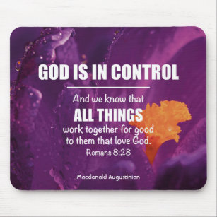 Romans 8:28 ALL THINGS WORK TOGETHER Personalized Mousepad