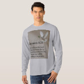 Romans 8:28 Bible Verse Mens Long Sleeve Tee Shirt (Vorne ganz)