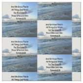 ROMANS 8:28 BLAUE SKIES SCRIPTURE VERSE STOFF (Muster)