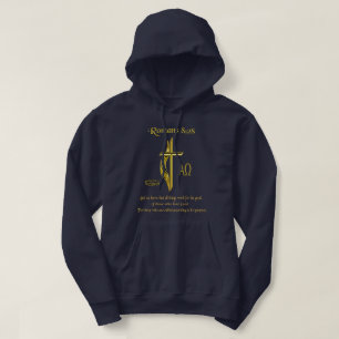 Romans 8:28 Christliches Frauen-T-Shirt Hoodie