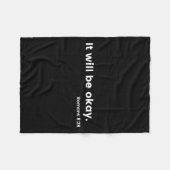 Romans 8_28 Motivational Christian Bible Verse Mes Fleecedecke (Vorderseite (Horizontal))