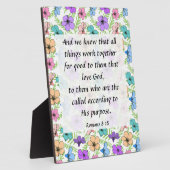 Romans 8:28 Plaque Fotoplatte (Seite)