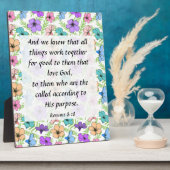Romans 8:28 Plaque Fotoplatte (Seite)