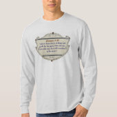Romans 8:28 Shield Christian Men's Long Sleeve Tee (Vorderseite)