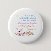 Romans 8 Bibelverse Design Button (Vorderseite)