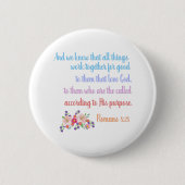 Romans 8 Bibelverse Design Button (Vorderseite)