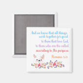 Romans 8 Bibelverse Design Magnet (Vorderseite/Rückseite)