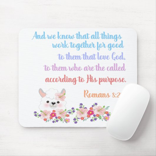 Romans 8 Bibelverse Design Mousepad (Mit Mouse)