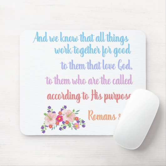Romans 8 Bibelverse Design Mousepad (Mit Mouse)