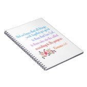 Romans 8 Bibelverse Design Notizblock (Rechte Seite)