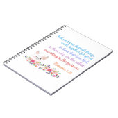 Romans 8 Bibelverse Design Notizblock (Linke Seite)