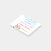 Romans 8 Bibelverse Design Post-it Klebezettel (angewinkelt)